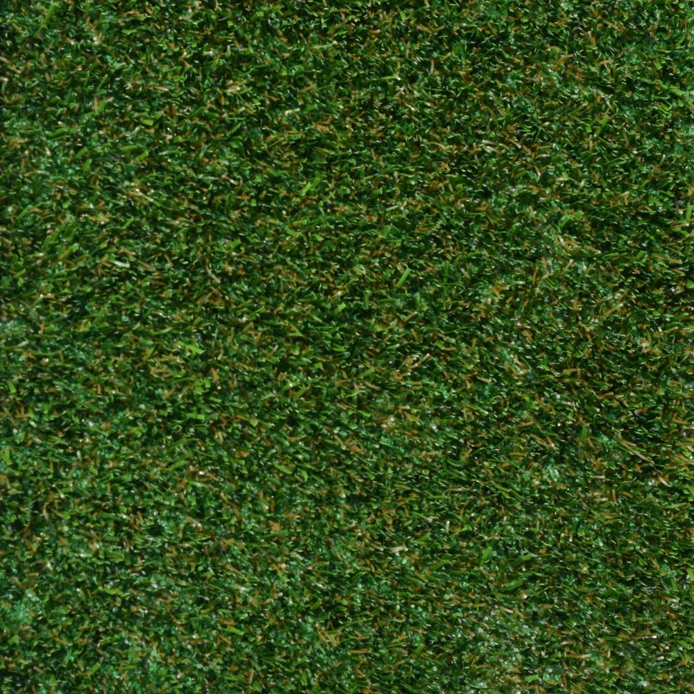 Close up of artificial grass for pets featuring a blend of brown and green grass strands Close up of artificial grass for pets featuring a blend of brown and green grass strands