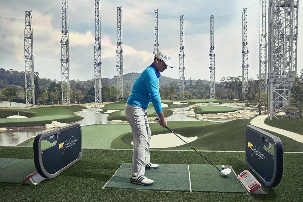 Tucson Golfer on synthetic grass tee box