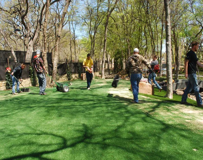 Tucson artificial grass installation - base layer