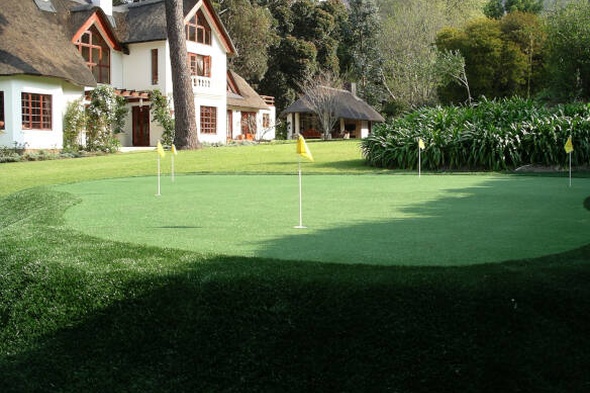 Tucson backyard putting green